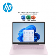 HP Omnibook 7 14-fr0070TU 14" 2K AI Laptop Powder Pink ( Intel Core Ultra 7 255U ,16GB, 512GB SSD, Intel, W11, H&S 2024&M365 )