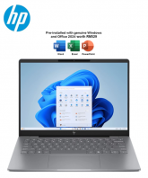 HP Omnibook 7 14-fr0071TU 14" 2K AI Laptop Meteor Silver ( Intel Core Ultra 7 255U ,16GB, 512GB SSD, Intel, W11, H&S 2024&M365 )