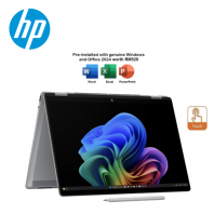 HP OmniBook X Flip 14-fk0118AU 14'' 2K AI Touch 2-In-1 Laptop Meteor Silver ( AMD Ryzen AI 5 340 ,16GB, 512GB SSD, ATI, W11, H&S 2024&M365 )