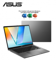 Asus VivoBook S16 M3607K-ASH238WS 16" FHD OLED Laptop Matte Gray ( AMD Ryzen AI 5 330, 16GB, 512GB SSD, ATI, W11, H&S 2024+M365 )