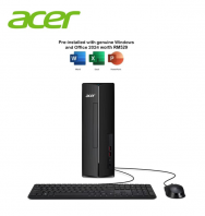 Acer Aspire XC-1860-265W11S Desktop PC Black ( Intel Core Ultra 7 265, 8GB, 512GB SSD, Intel, W11, H&S 2024+M365 )