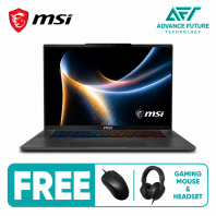 MSI Stealth 16 AI+ B3WF-022MY 16'' QHD+ OLED 240Hz Gaming Laptop Charcoal Black ( Intel Core Ultra 9 386H, 16GB, 512GB SSD, RTX5060, W11 )