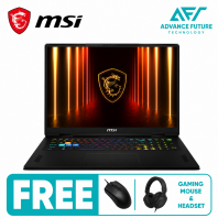 MSI Vector 18 HX AI A2XWJG-838MY 18" QHD+ 240Hz Gaming Laptop Cosmos Gray ( Intel Core Ultra 9 275HX, 32GB, 2TB SSD, RTX5090, W11 )