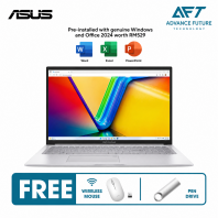 Asus VivoBook 17 A1704V-AAU113WS 17.3" FHD Laptop Cool Silver ( Intel Core 7 150U, 16GB, 1TB SSD, Intel, W11, H&S 2024&M365 )