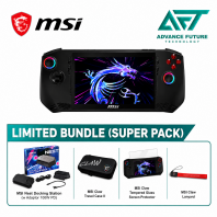 MSI Claw 7 AI+ Super Pack A2VM-044MY 7'' FHD Gaming Handhelds Black ( Intel Core Ultra 7 258V, 32GB, 512GB SSD, Intel Arc, W11 )