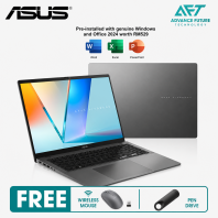 Asus VivoBook S14 M3407H-ASF220WS 14" WUXGA OLED Laptop Matte Gray ( AMD Ryzen 5 220, 16GB, 512GB SSD, ATI, W11, H&S 2024&M365 )