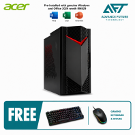 Acer Nitro 5 N50-656-14400W11S Gaming Desktop PC ( Intel Core i5 14400F, 16GB, 512GB SSD, RTX3050, W11, H&S 2024&M365 )