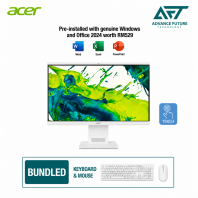 Acer Aspire S24B-GMTL-5125W11 23.8" FHD Touch All-in-One Desktop PC White ( Intel Core Ultra 5 125U, 16GB, 1TB SSD, Intel, W11, H&S 2024&M365 )