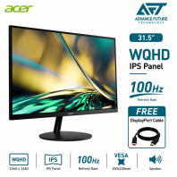 Acer SA322QUE 31.5'' WQHD IPS 100Hz Flat Monitor ( Speaker, 2x HDMI, DP, 3 Years Warranty )