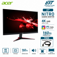 Acer Nitro VG270KV4 27'' 4K IPS 160Hz Gaming Monitor ( Speaker, 2x HDMI, DP, Audio, 3 Years Warranty )