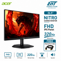 Acer Nitro KG251Q F3 24.5'' FHD IPS 320Hz Gaming Monitor ( Speaker, 2x HDMI, DP, Audio, 3 Years Warranty )