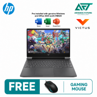 HP Victus 15-fa2609TX 15.6" FHD 144Hz Gaming Laptop Mica Silver ( Intel Core i5 13420H, 16GB, 512GB SSD, RTX3050, W11, H&S 2024&M365 )