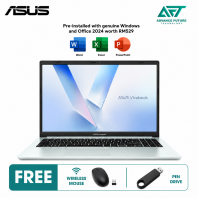 Asus VivoBook Go 15 E1504F-ABQ082WSP 15.6" FHD Laptop Green Gray ( AMD Ryzen 5 40, 8GB, 512GB SSD, ATI, W11, H&S 2024&M365 )
