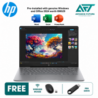 HP Omnibook 7 14-kk0007AU 14" 2K AI Laptop Meteor Silver ( AMD Ryzen 5 240, 16GB, 512GB SSD, ATI, W11, H&S 2024&M365 )