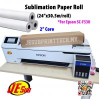 Sublimation Paper Roll 2" Core Instant Dry -24" (610mm X 30.5m) For Epson Sure Colour F530 SC-F530
