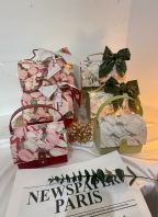 UNIGOLD The Blossom Tulips Gift box Floral Elegance and handbag-inspired Design Curved Flap Lid Metallic Buckle