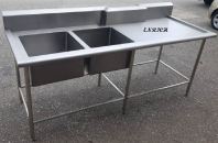 Kitchen Double Sink Table