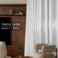 Tencel Sheer   3 Elegant White Shades