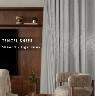 Tencel Sheer   3 Elegant Light Grey Shades