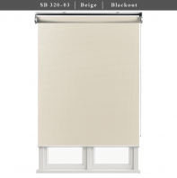 Roller Blind SB 320-03 Seto B/O Fr 100% Blackout Minimalist | Home Office | Curtain Blind for Window | ReadyMade | CustoMade