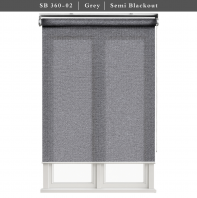 Roller Blind SB 360 - 02 Seto B/O Fr 100% Blackout Minimalist | Home Office | Curtain Blind for Window | ReadyMade | CustoMade