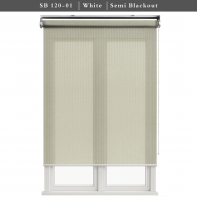 Roller Blind SB 120 - 01 Seto B/O Fr 100% Blackout Minimalist | Home Office | Curtain Blind for Window | ReadyMade | CustoMade