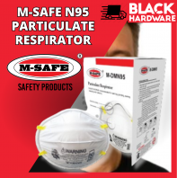 Black Hardware Msafe N95 Face Mask Protection Particulate Respirator Mask Haze Protection Topeng Muka Dust Proof Mask  A