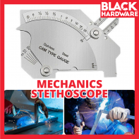 Black Hardware Stainless Steel Cam Type Welding Gauge   Multi-Functional Welding Inspection Tool for Weld Height, Angle, and Gap