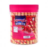 Sayangku Wafer Rolls 500g - Strawberry Flavour