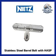 NIETZ Stainless Steel Barrel Bolt with HASP