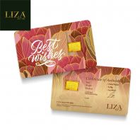 LIZA 0.30g 999.9 Gold Bar (Best Wishes New)