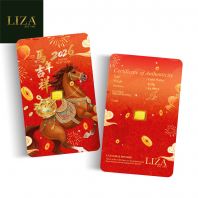 LIZA 0.10g 999.9 Gold Bar (Year Horse Ji Xiang)