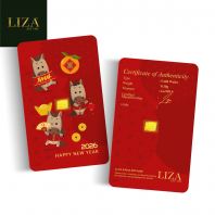 LIZA 0.10g 999.9 Gold Bar (Cute Horse)