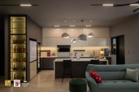 Luxurious Modern Custom Built-In Cabinets for The Harve Condominium | Kitchen, Wardrobe, TV Console, Bench & Wine Cabinet | Melamine E1, Aluminium & Blum Hardware | Kuala Lumpur & Selangor