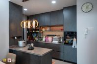 Modern Meteorite Luxe Custom Built-In Cabinets | TV Console, Wardrobe, Kitchen & Altar | Melamine E1, Aluminium & Blum Hardware | Kuala Lumpur & Selangor