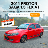 2014 PROTON SAGA 1.3 FLX AT