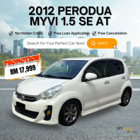 2012 PERODUA MYVI LAGI BEST 1.5 SE AT