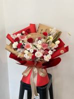 Antique Red Soap and Preserved Bouquet (XL) Antique Red Soap and Preserved Bouquet (XL)