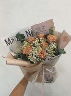 Fresh Cappuccino Rose Bouquet (S) Fresh Cappuccino Rose Bouquet (S)