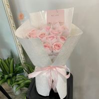 V27 - Minimalist Pastel Pink FRESH Roses