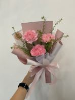 3 stalks fresh carnation bouquet 3 stalks fresh carnation bouquet