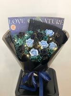 10 stalks Soap Roses with baby breath Led 10 stalks Soap Roses with baby breath Led