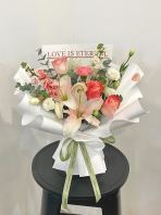 “Love Is Eternal” Mix Flower bouquet (L) “Love Is Eternal” Mix Flower bouquet (L)