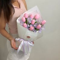 V24 - FRESH Apricot Tulips 9 stalks V24 - FRESH Apricot Tulips 9 stalks