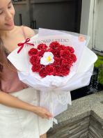 Red Carnation & Orchid L size 