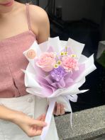 Garden Fresh Flower Purple Pink Theme XS size