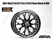 A05 18x8.5 5x112/114.3 ET43 Piano Black D/MR