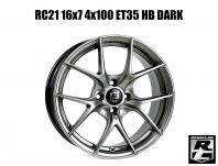 RC21 16x7 4x100 ET35 HB DARK