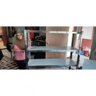 WONDERFUL MACHINERY STAINLESS STEEL SHELVING/LADDER STORAGE RACK EQUIPMENT