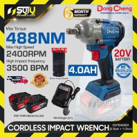 [SET] DONG CHENG DCPB488 / DCPB488EK 488NM 20V Cordless Impact Wrench w/ 2Bat4.0Ah + Charger